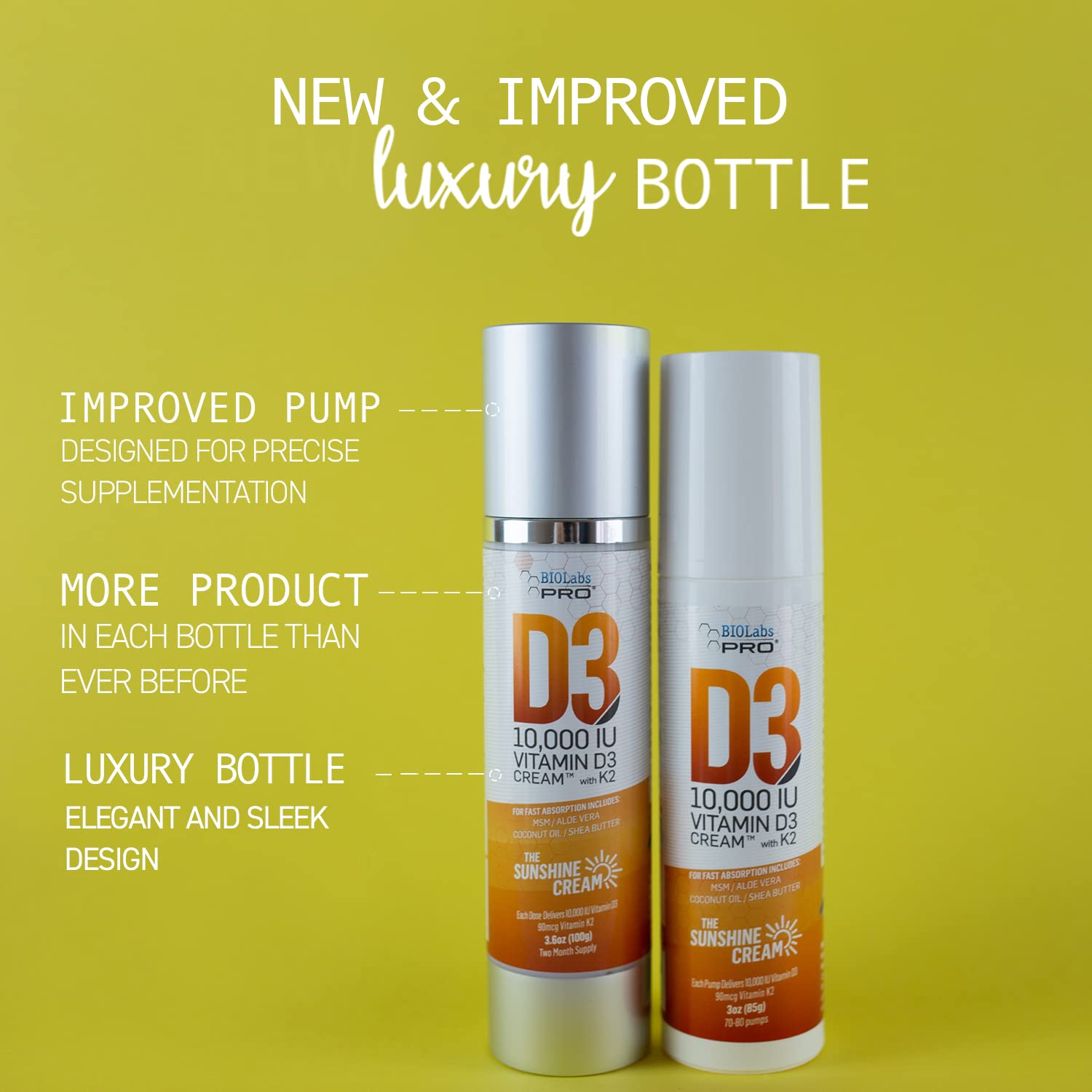 BIOLABS PRO Vitamin D3 & K2 15000IU bottle with packaging