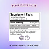 BIOLABS PRO Vitex Chasteberry Supplement 500mg bottle side view