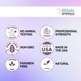 BIOLABS PRO Vitex Chasteberry Supplement 500mg with measuring spoon