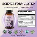 Biolen Labs MigraNova Daily Supplement showing vegetarian capsules