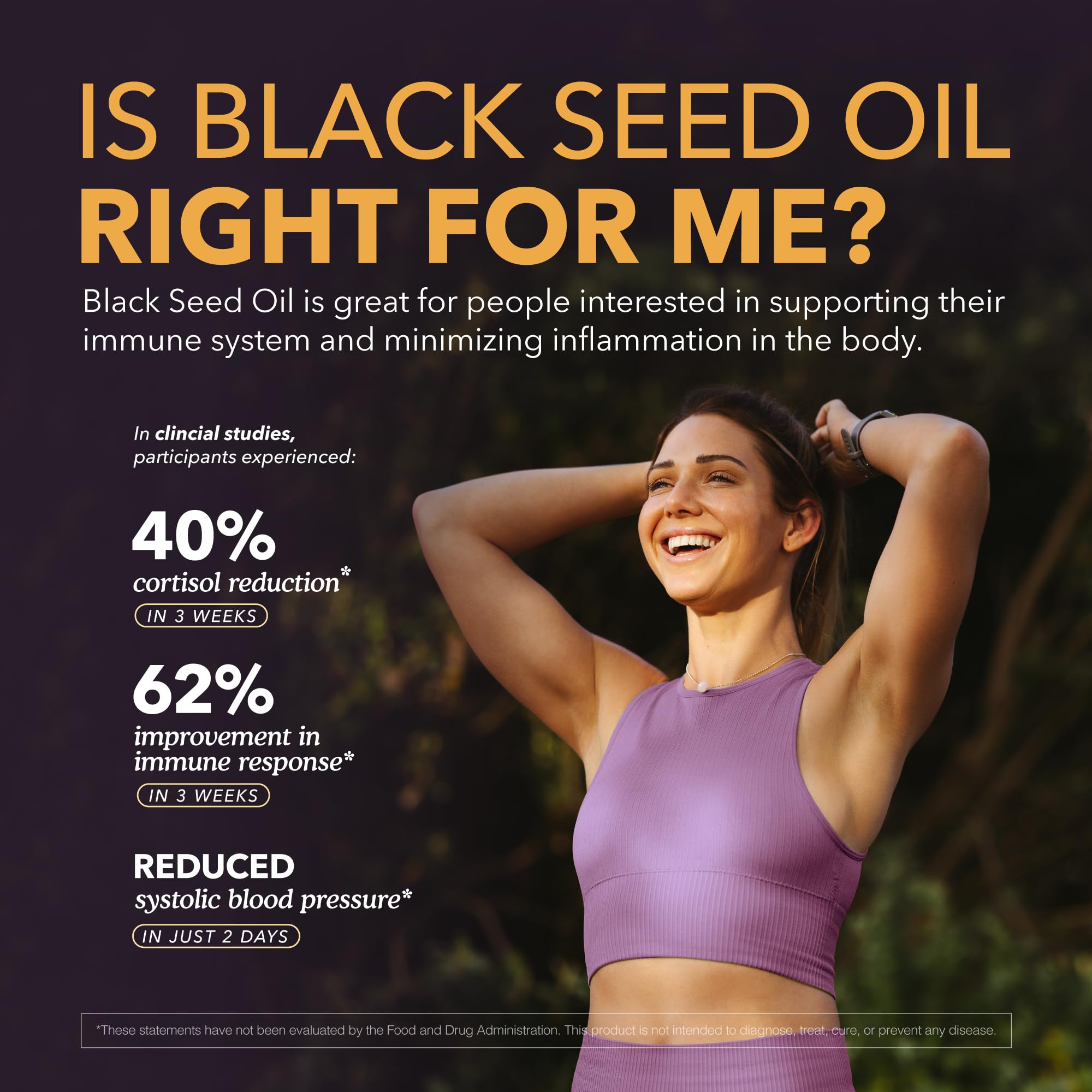 BIOLIGENT Black Seed Oil Capsules on wooden table