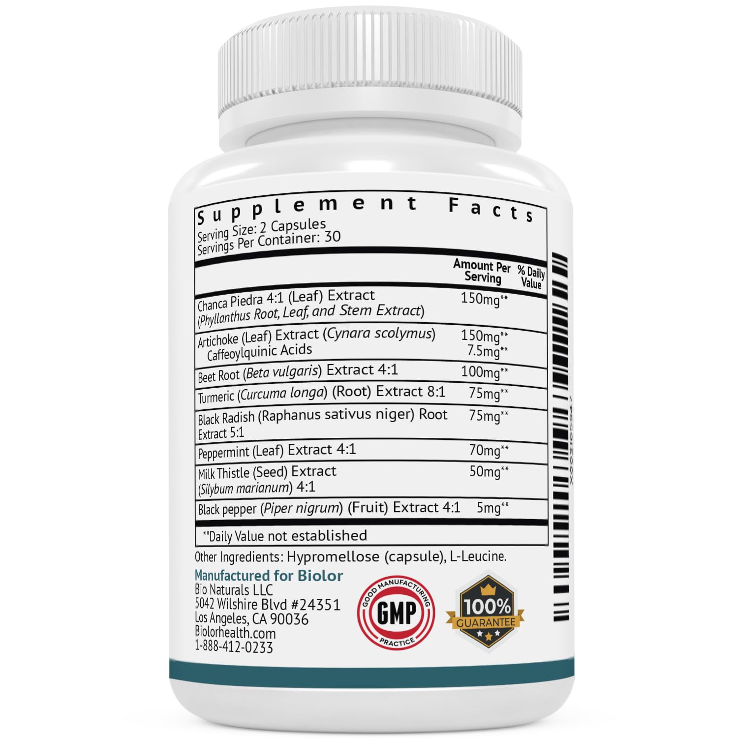 Biolor Vitagall capsules displayed with fresh herbs