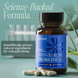 BIOMA Anti-Stress Probiotics 60 Capsules back view