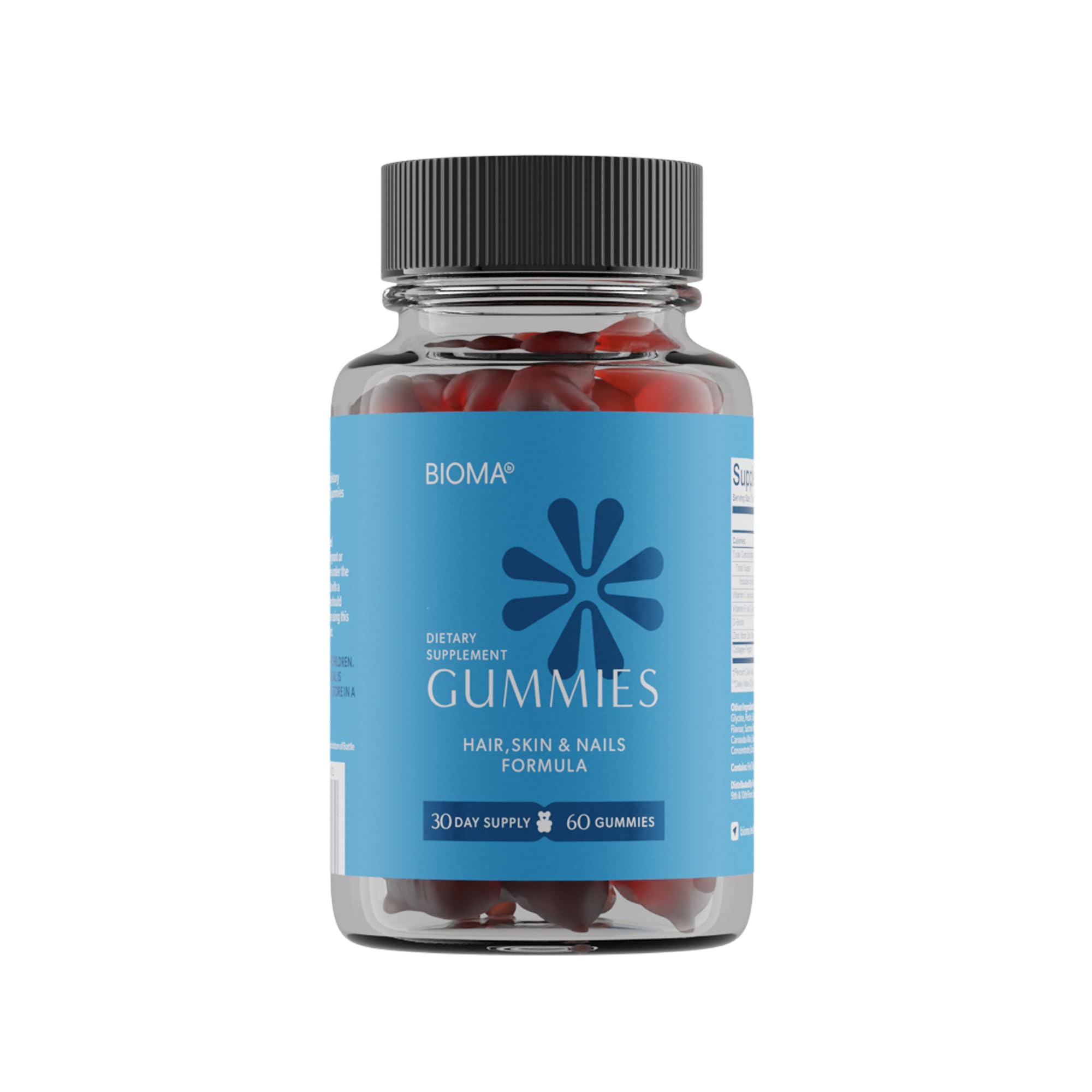 BIOMA Beauty Gummies 230g front view with packaging