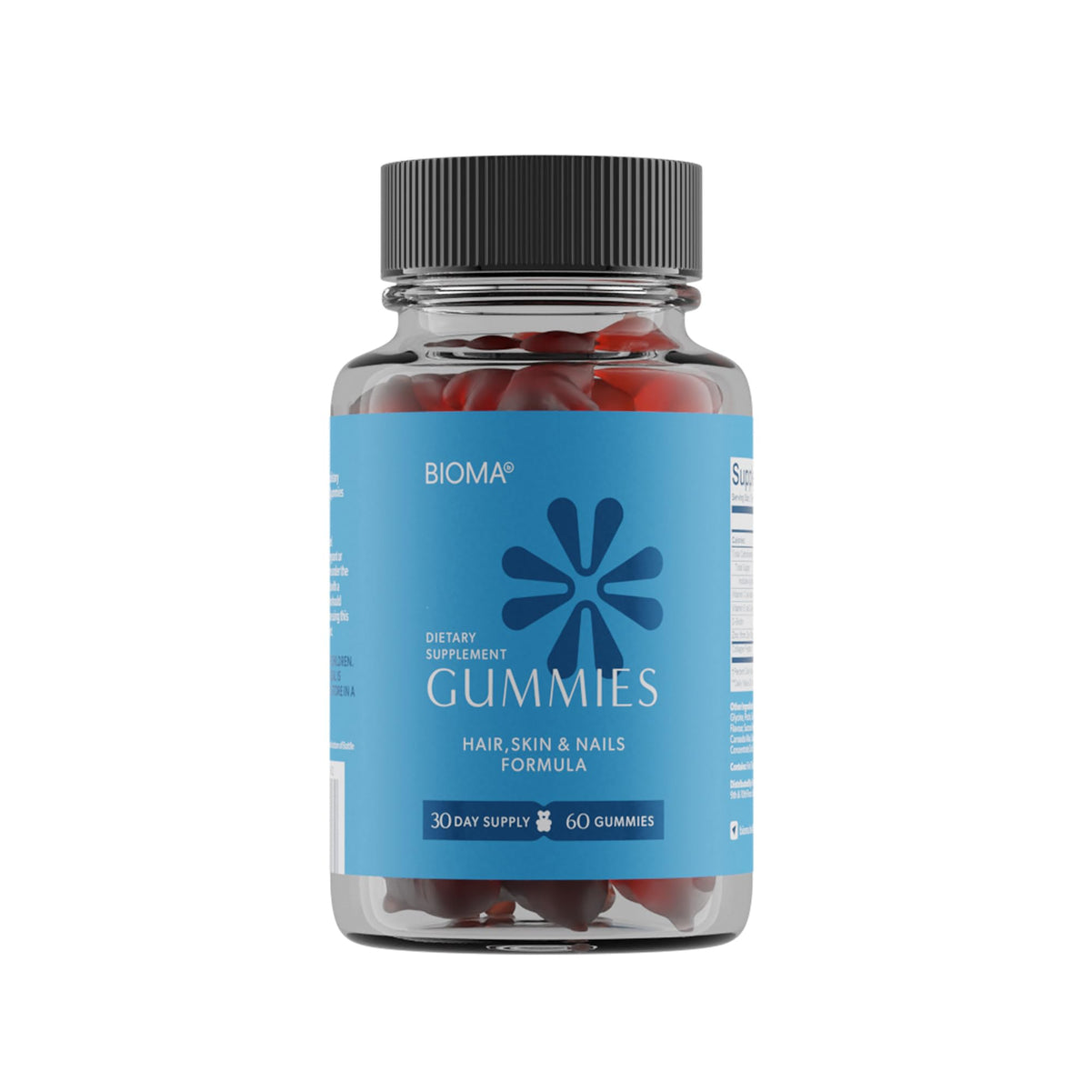 BIOMA Beauty Gummies 230g front view with packaging