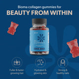 BIOMA Beauty Gummies 230g side view showing ingredients