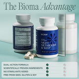 BIOMA Night a balanced routine & Sleep 180 Capsules close-up of capsules