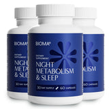 BIOMA Night a balanced routine & Sleep 180 Capsules front view