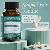 BIOMA Probiotic Supplement capsules in a hand
