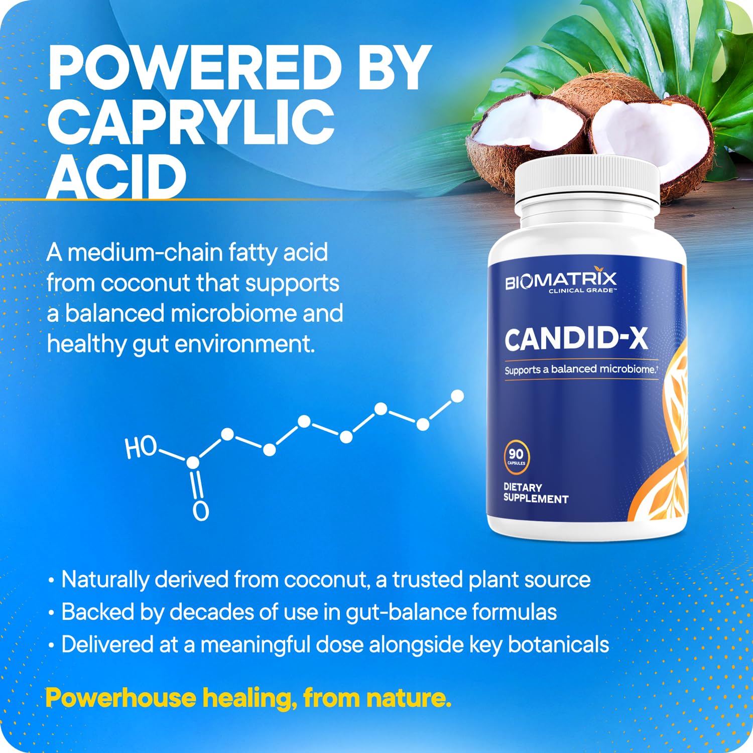 BioMatrix Candid-X Oregano Supplement with measuring spoon