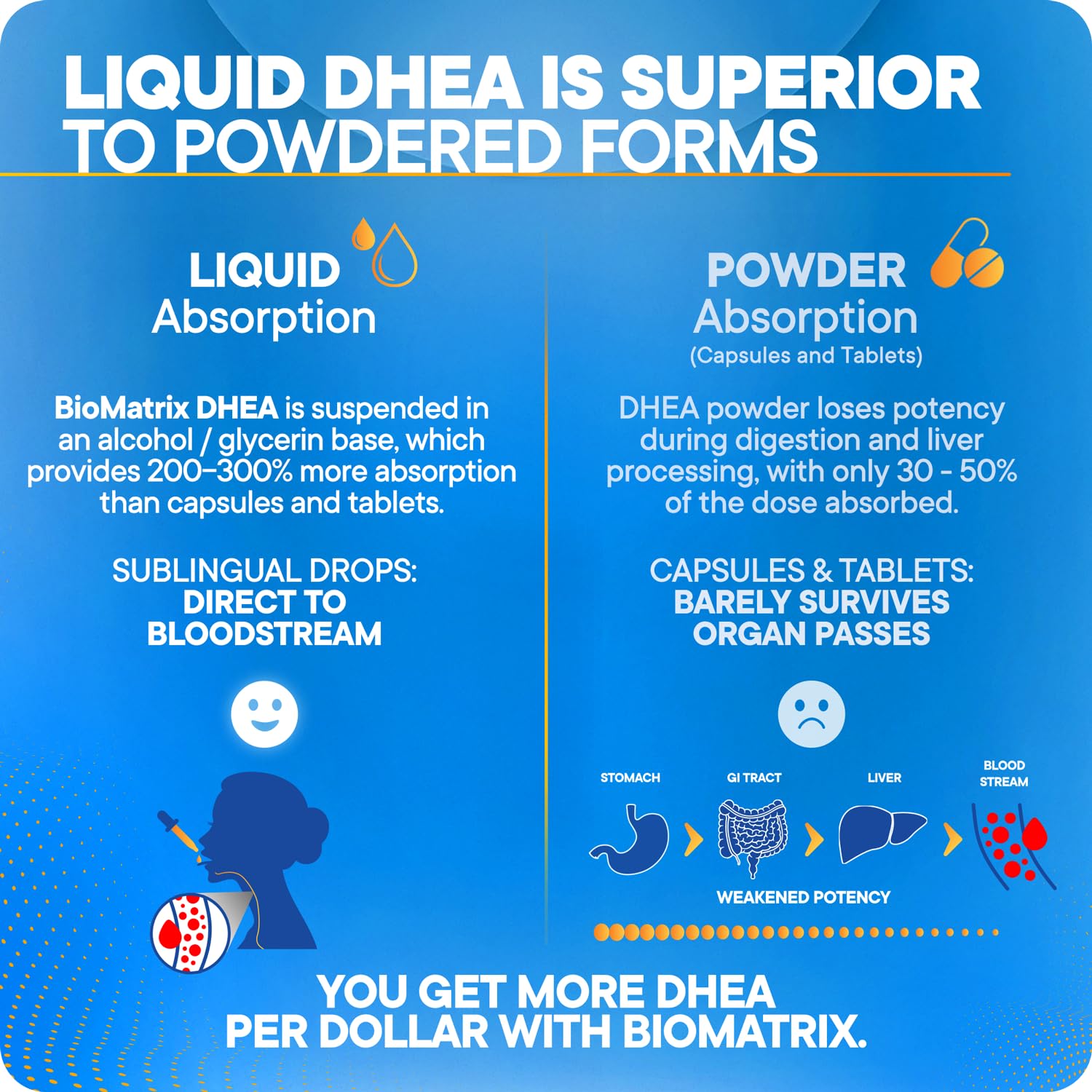 BioMatrix DHEA liquid with measuring tool