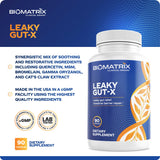 BioMatrix Leaky Gut-X supplement lifestyle scene on a kitchen counter