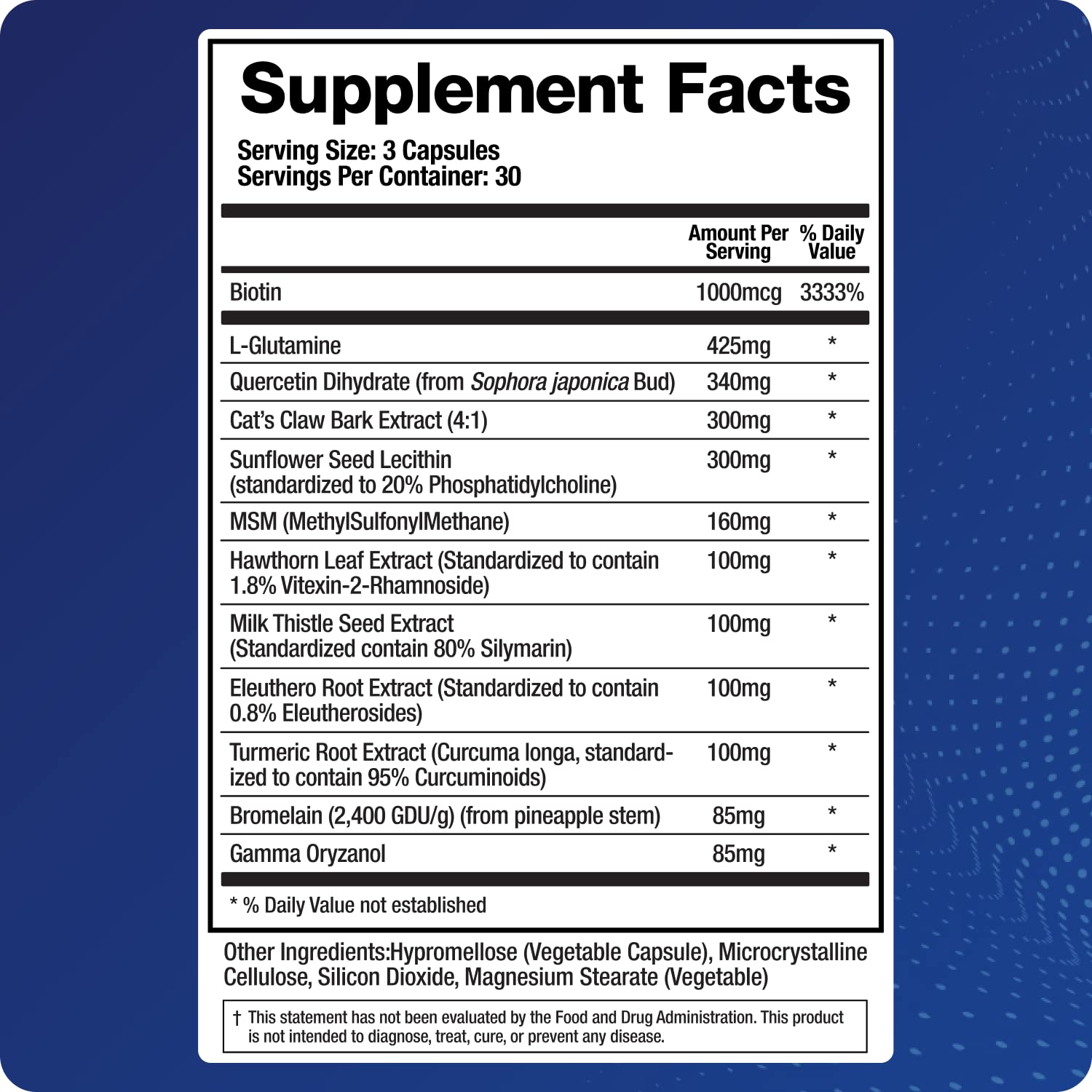 BioMatrix Leaky Gut-X supplement side view showing capsule