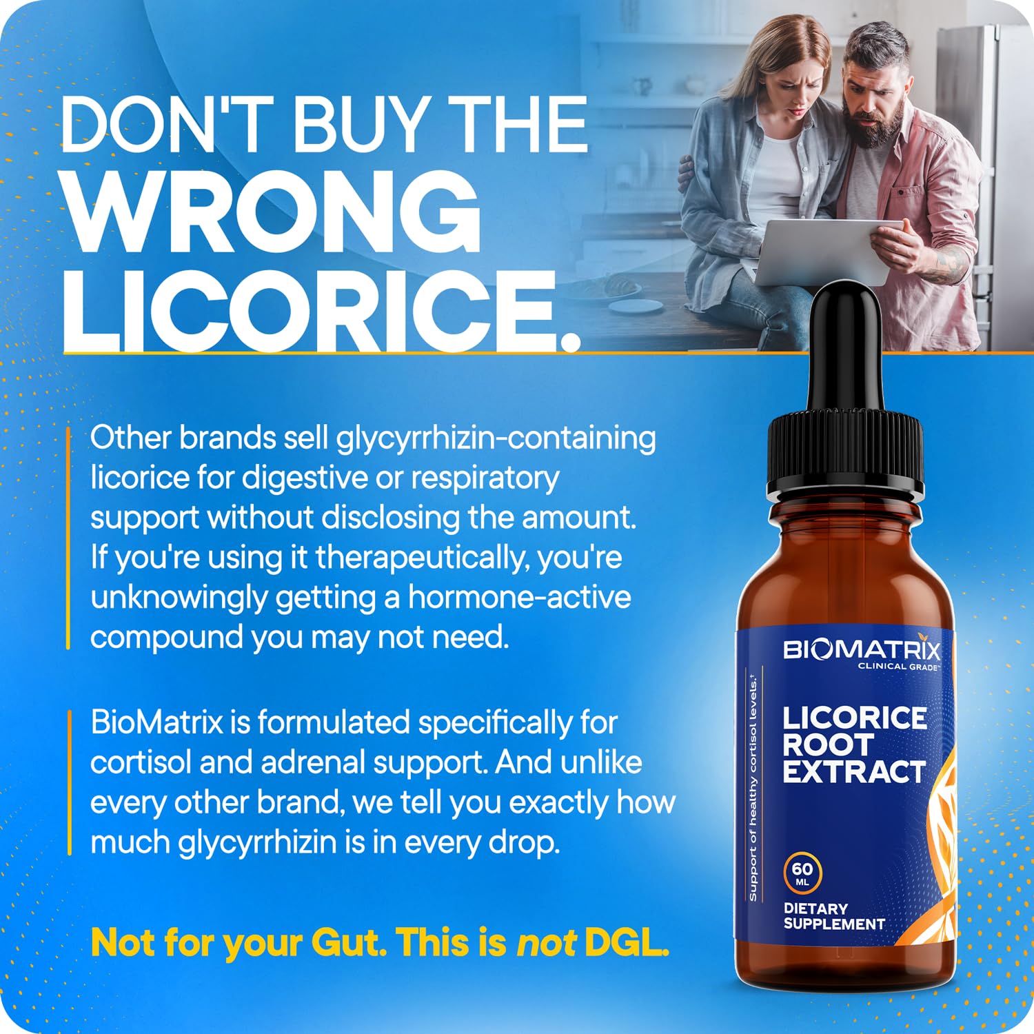 BioMatrix Licorice Root Tincture label detail