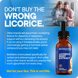 BioMatrix Licorice Root Tincture label detail