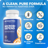 BioMatrix Microb-Defend bottle with dosage instructions