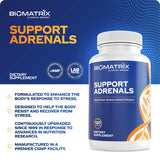 BioMatrix Support Adrenals B-Complex 132g supplement with ingredients list