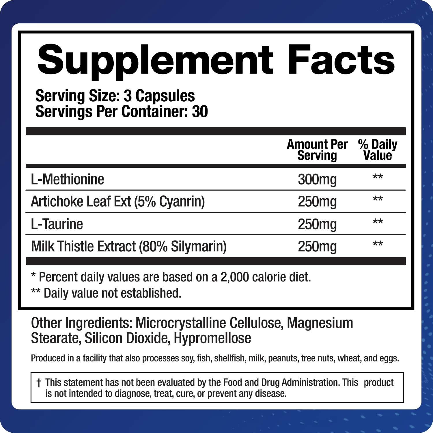 BioMatrix Support Liver Milk Thistle Supplement side view