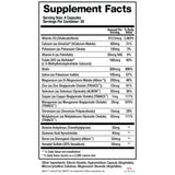 BioMatrix Support Minerals 128g back view with ingredient list
