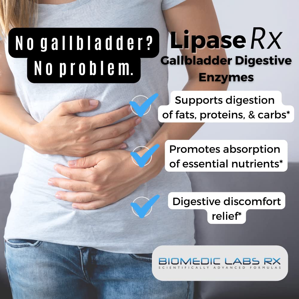 Biomedic Labs RX Lipase RX Multi-Enzyme Supplement capsule close-up