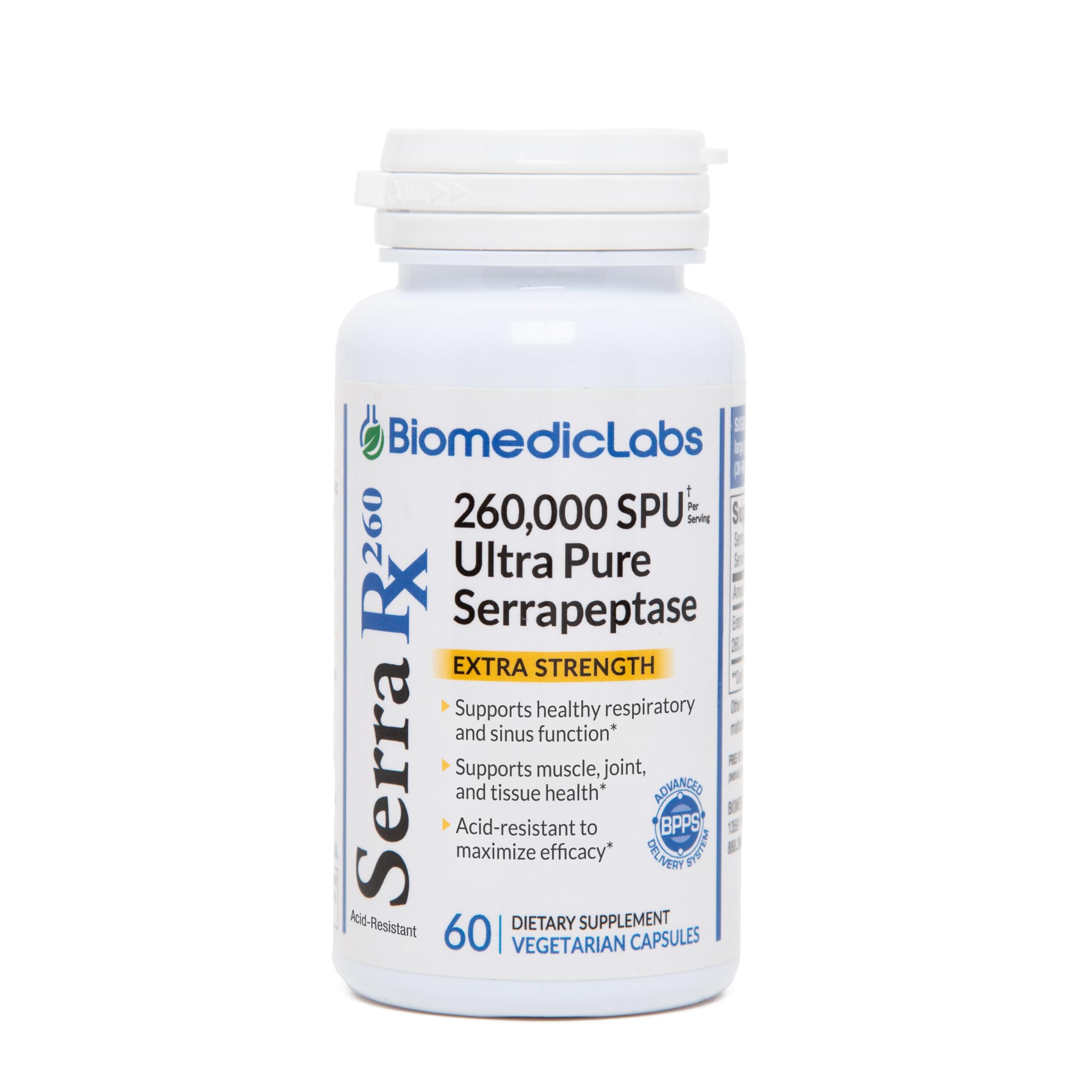 Biomedic Labs RX Serra-RX Multi-Enzyme Supplement front view