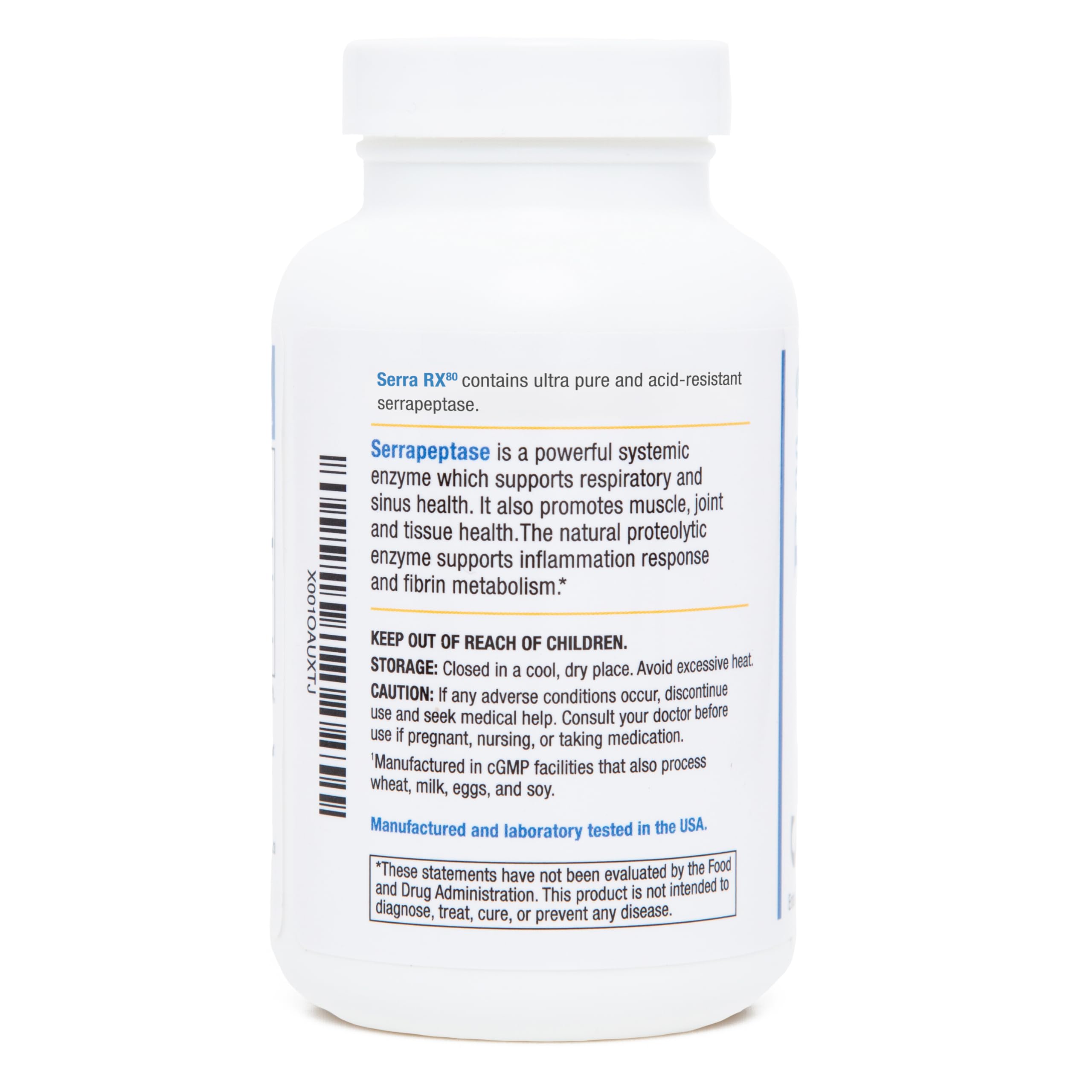 Biomedic Labs RX Serra-RX Multi-Enzyme Supplement packaging