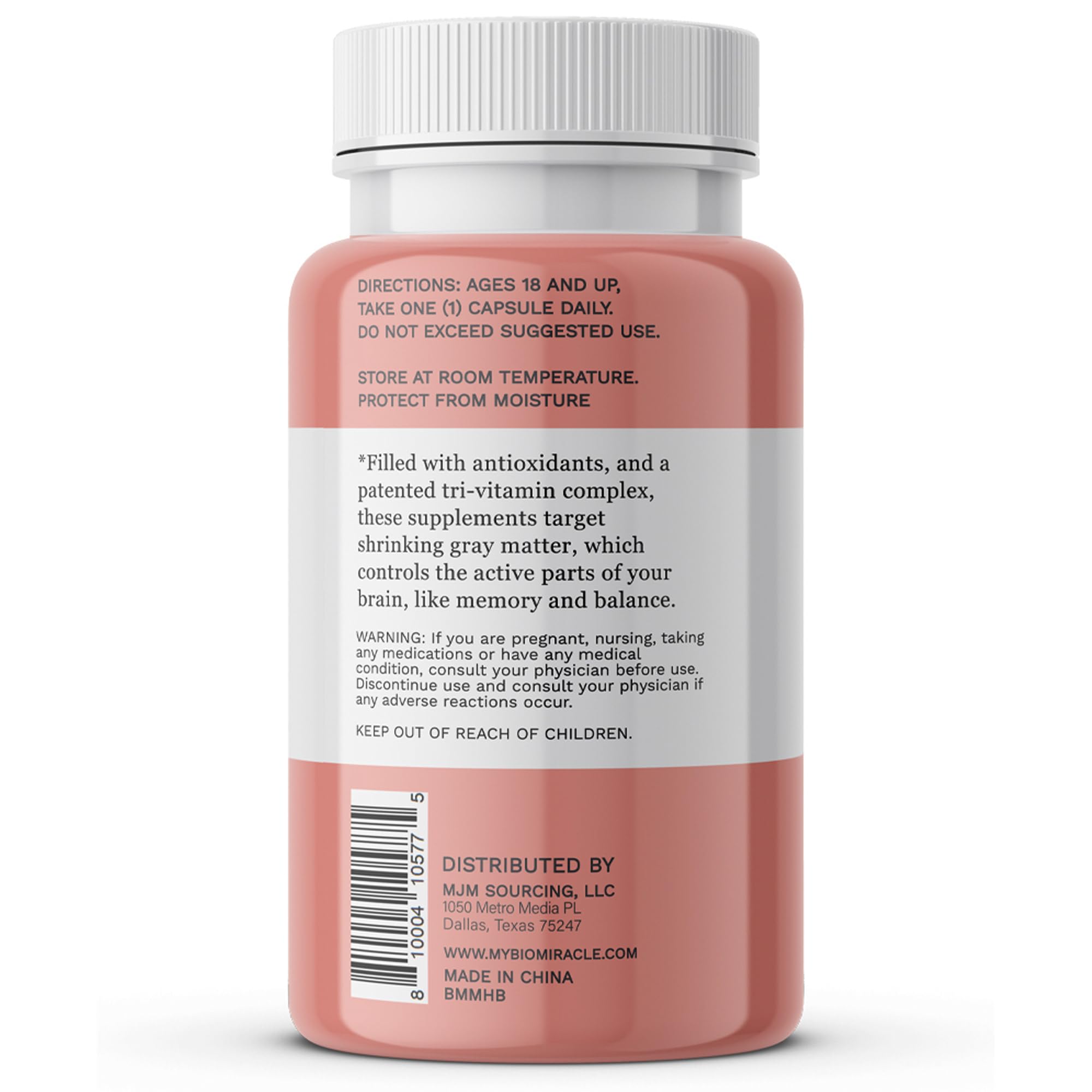 BioMiracle Menopause Balance bottle with natural background