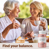 BioMiracle Menopause Balance capsules with a measuring spoon