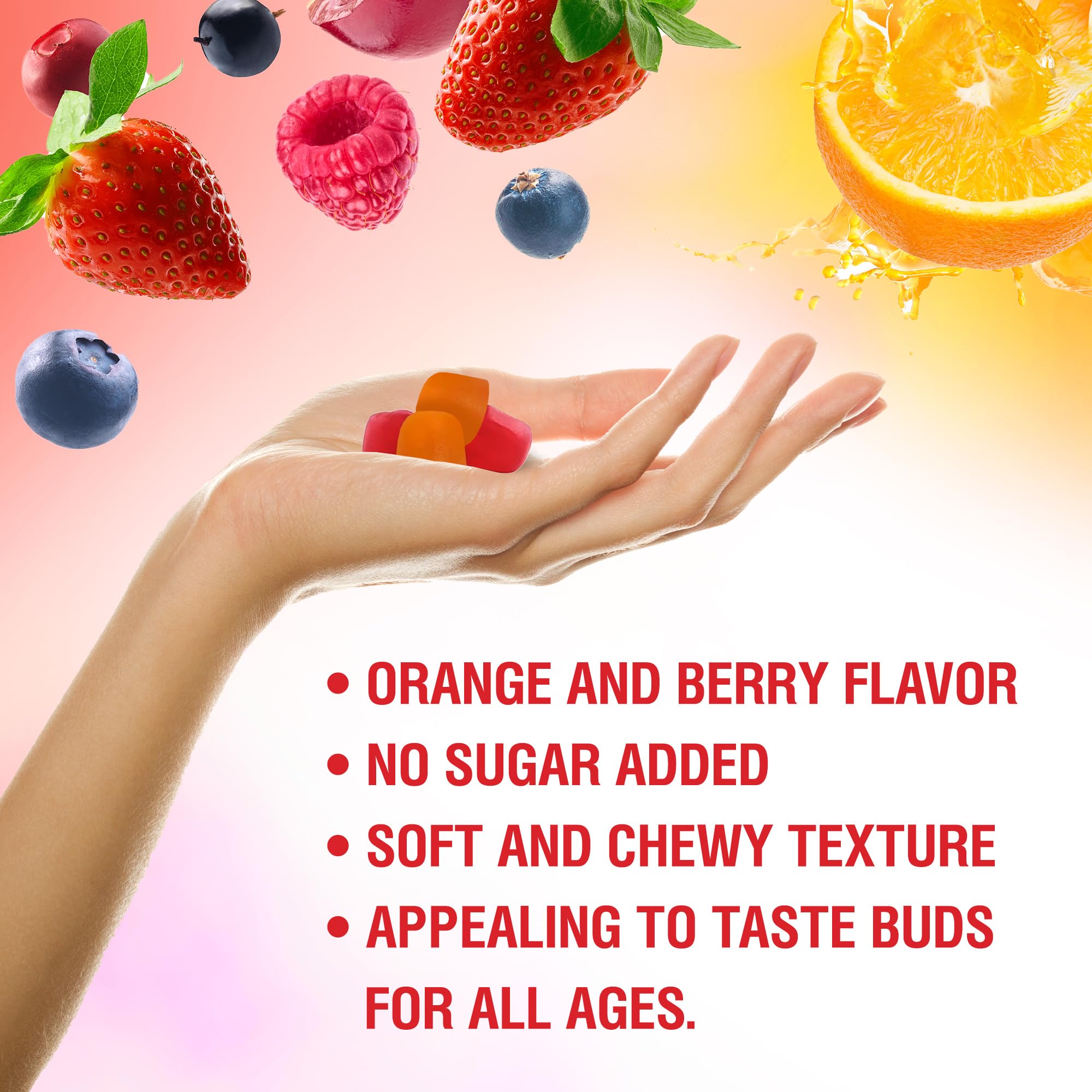 BionerLab Calcium Magnesium Zinc Gummies nutritional information