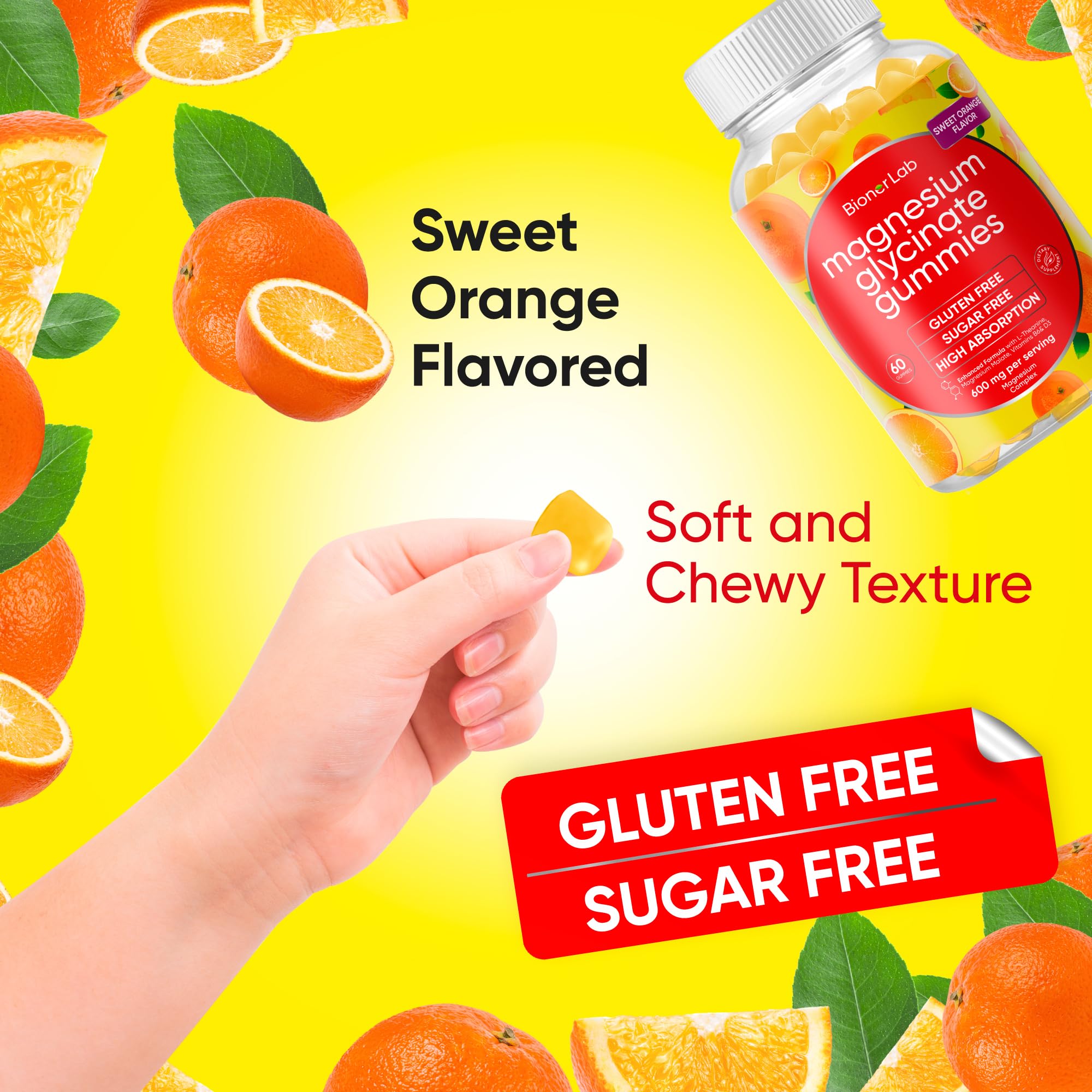 BionerLab Magnesium Glycinate Gummies nutritional information