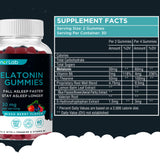 BionerLab Melatonin Gummies bottle showing back label