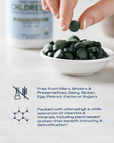 BioOptimal Chlorella Tablets 500mg with measuring spoon