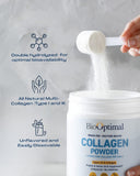 BioOptimal Collagen Peptide Powder 340g back view