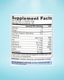 BioOptimal Spirulina Tablets showing organic certification