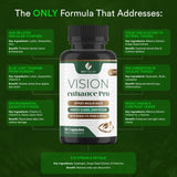 BioPeak Lab Vision support Pro supplement bottle with ingredients