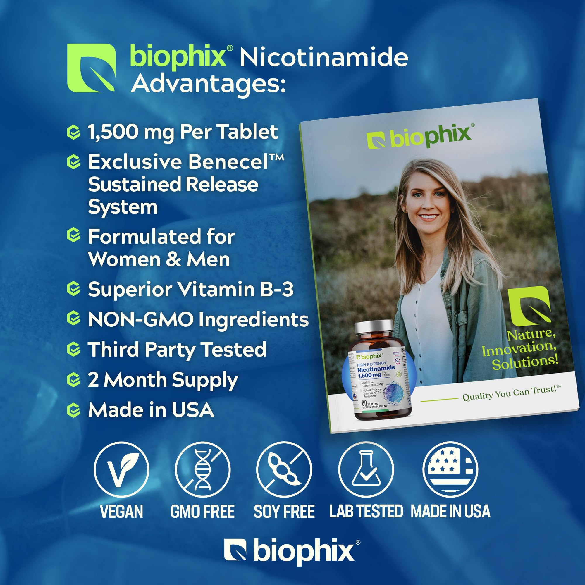biophix B3 (Niacin) Nicotinamide Supplement packaging