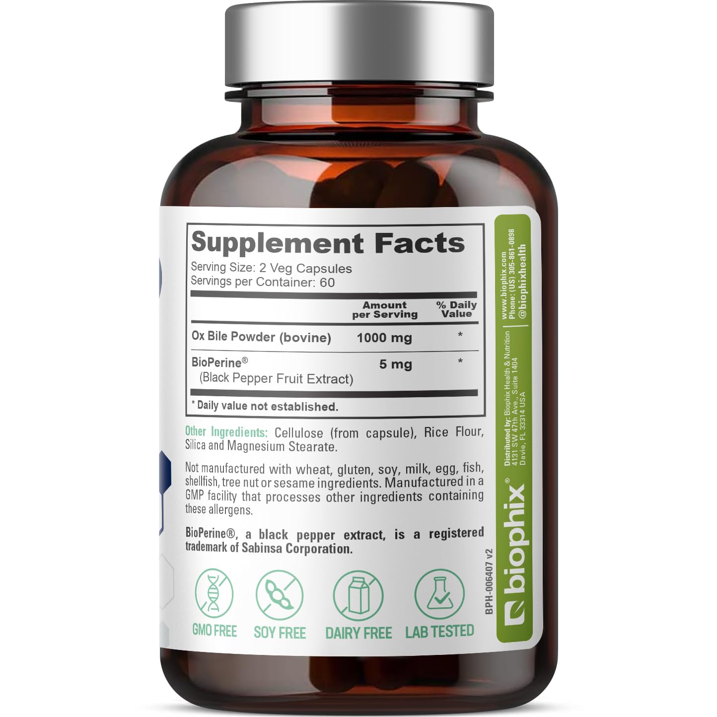 biophix Multi-Enzyme Supplement packaging opened