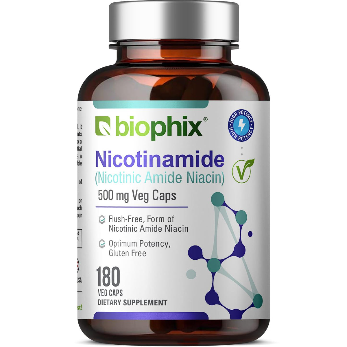 biophix Niacin B3 Supplement front view with packaging