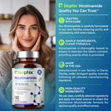 biophix Niacin B3 Supplement with a glass of water