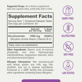biophix Nicotinamide Vitamin B3 Supplement 100mg back view