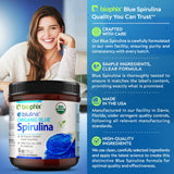 biophix Organic Blue Spirulina Powder close-up of powder texture
