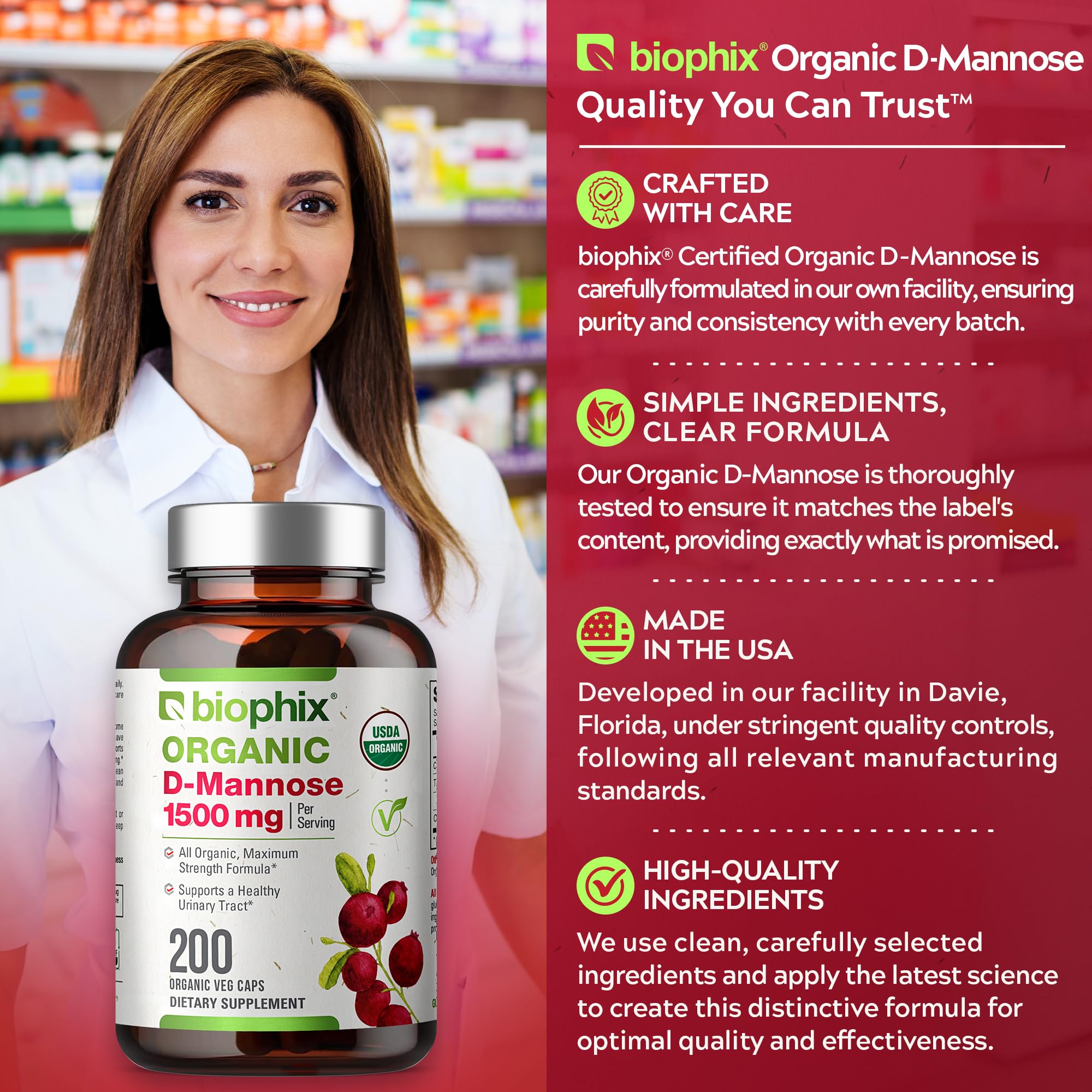 biophix Organic D-Mannose Supplement lifestyle scene