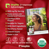 biophix Organic D-Mannose Supplement side view