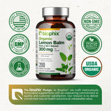 biophix Organic Lemon Balm Capsules 300mg packaging