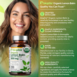 biophix Organic Lemon Balm Capsules 300mg product dimensions