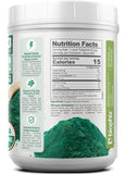 biophix Organic Spirulina Powder in a glass of juice