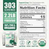 biophix Organic Spirulina Powder mixed in a smoothie