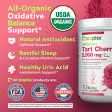 biophix Organic Tart Cherry Powder scoop with powder