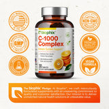 biophix Vitamin C 1000mg Supplement packaging on a wooden table