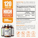 biophix Vitamin K2 MK7 Supplement 300 mcg capsule close-up